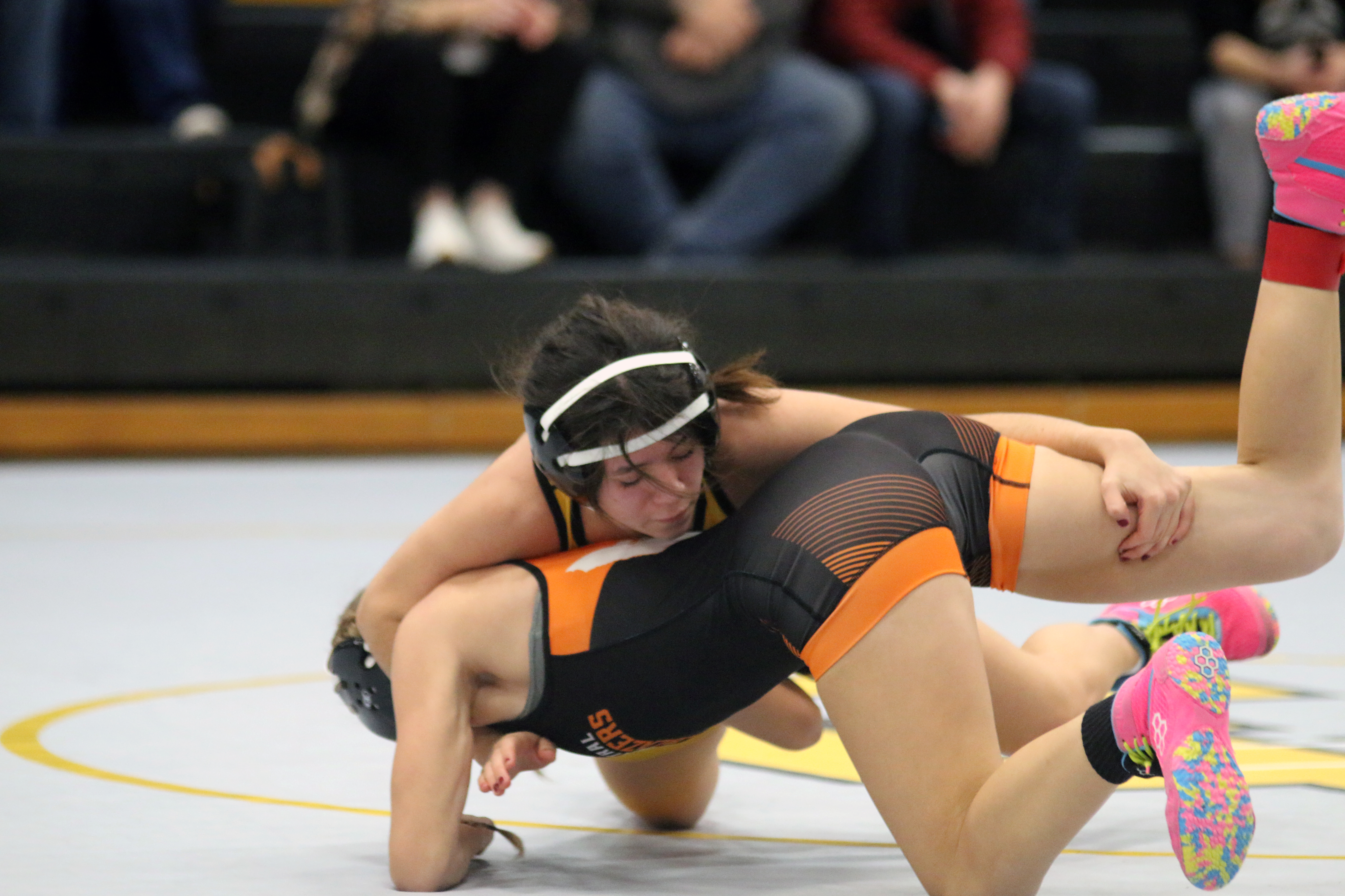 Girls wrestle at Riverhawk Invite