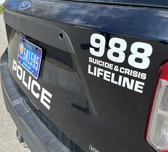 CLPD adds Lifeline number to vehicles