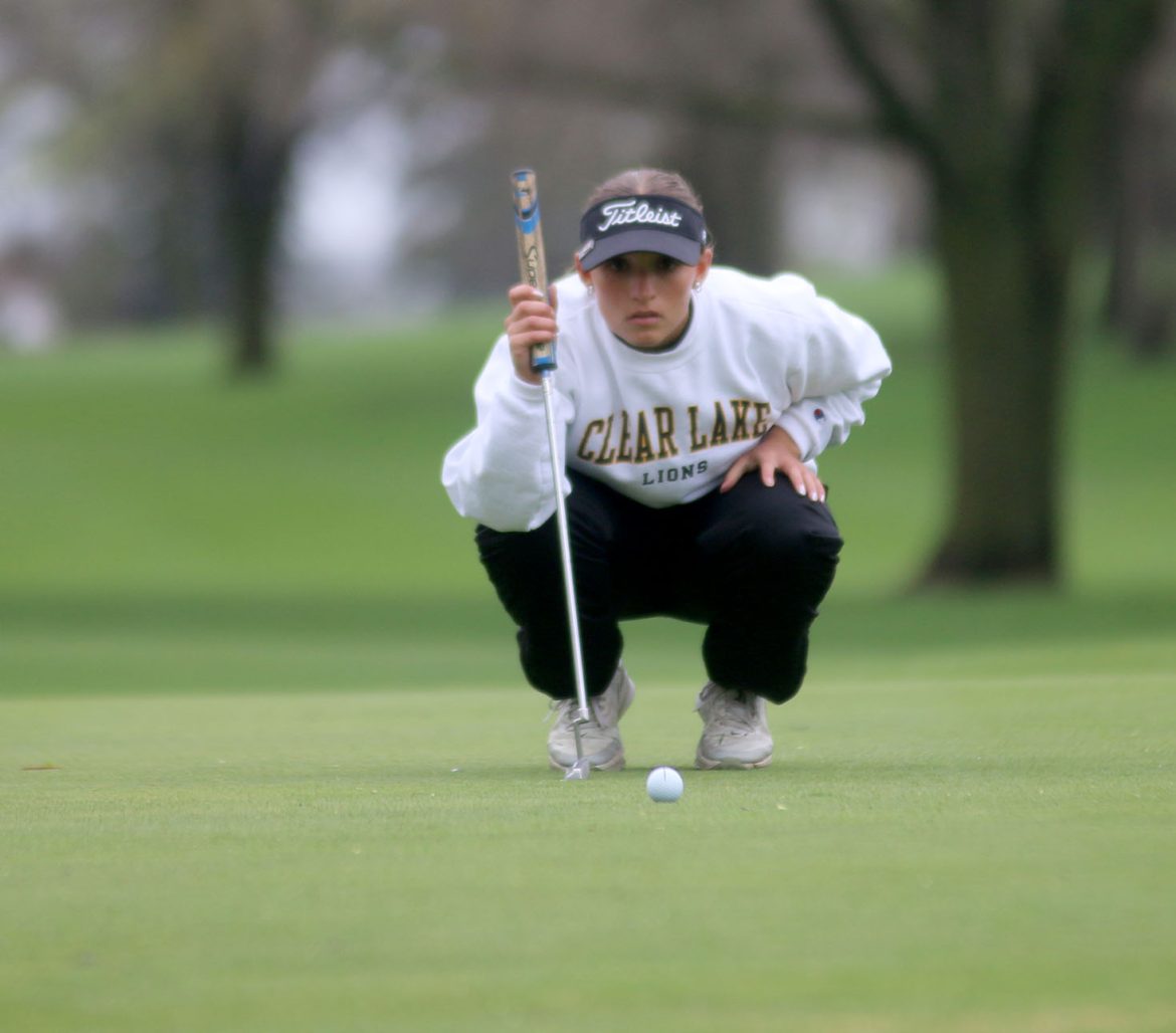 Girls golf post best  scores of season