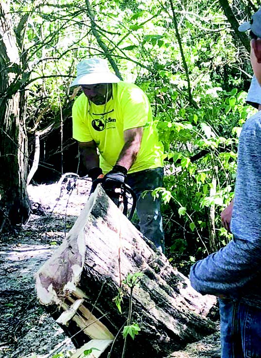 GoServ helps with derecho clean up