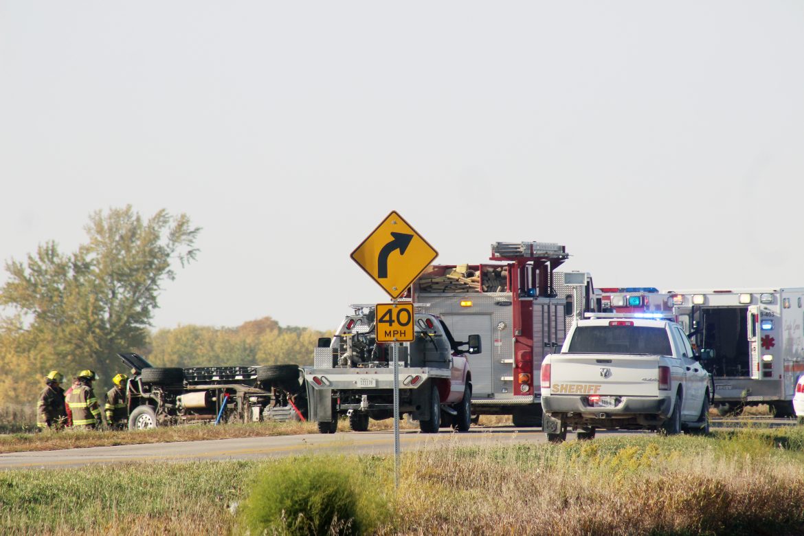 Single vehicle rollover near Eagle Grove