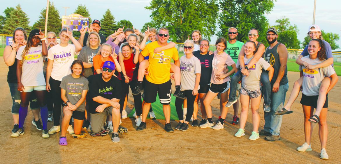 Parents win again in annual slow-pitch game