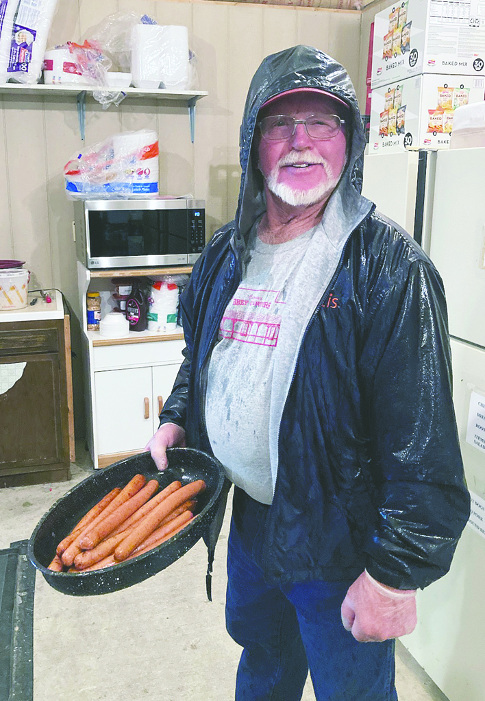 Ron Spangler cooking at the Wright County for for 25+ years