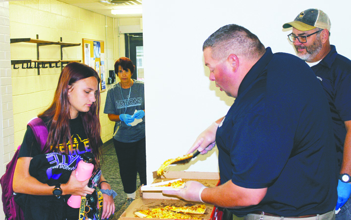 Career Academy students get the chance to meet the new president of ICCC…and enjoy free breakfast pizza