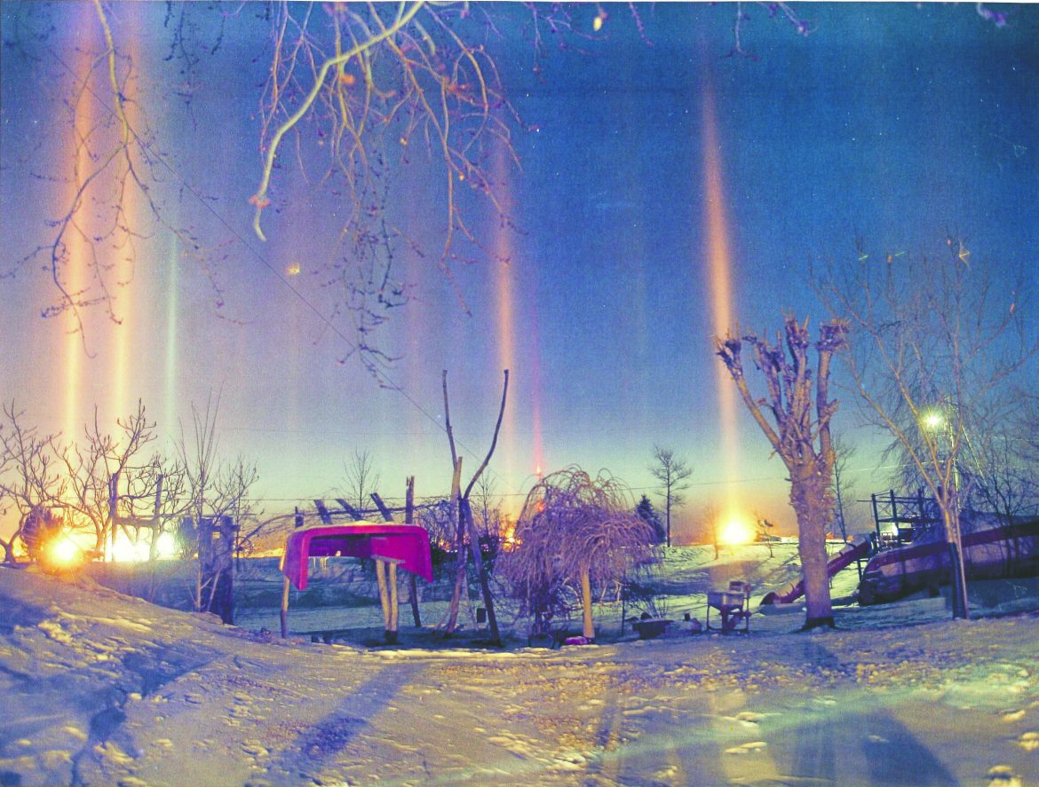 Prisms in the air: icy phenomena lights up the sky during bitter cold snap