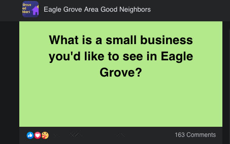 Eagle Grove locals take to Facebook to suggest new local businesses