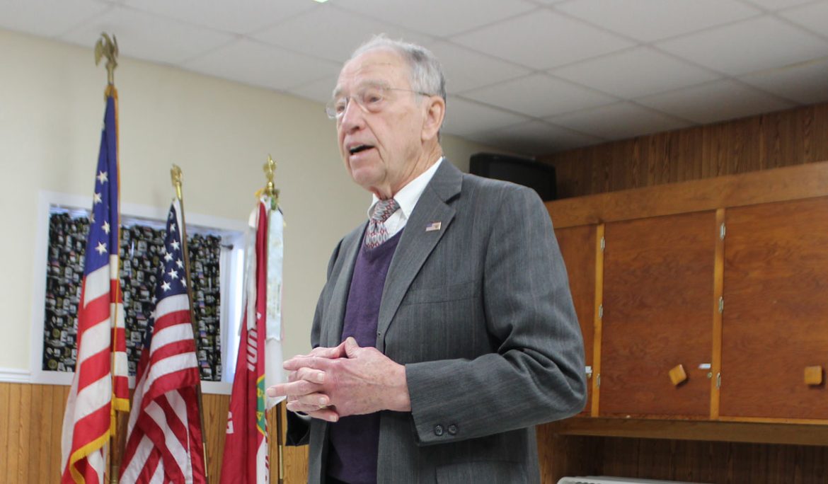 Grassley holds town hall meeting in Wright County