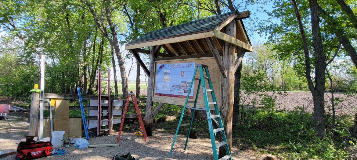 Improvements installed at Eagle Grove end of Three Rivers Trail