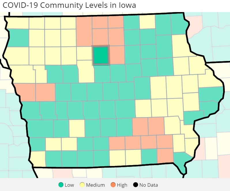 County COVID rates are low, but neighboring county rates are high