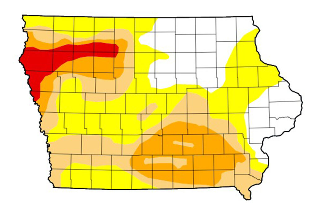 ‘Extreme’ drought expands in northwest Iowa