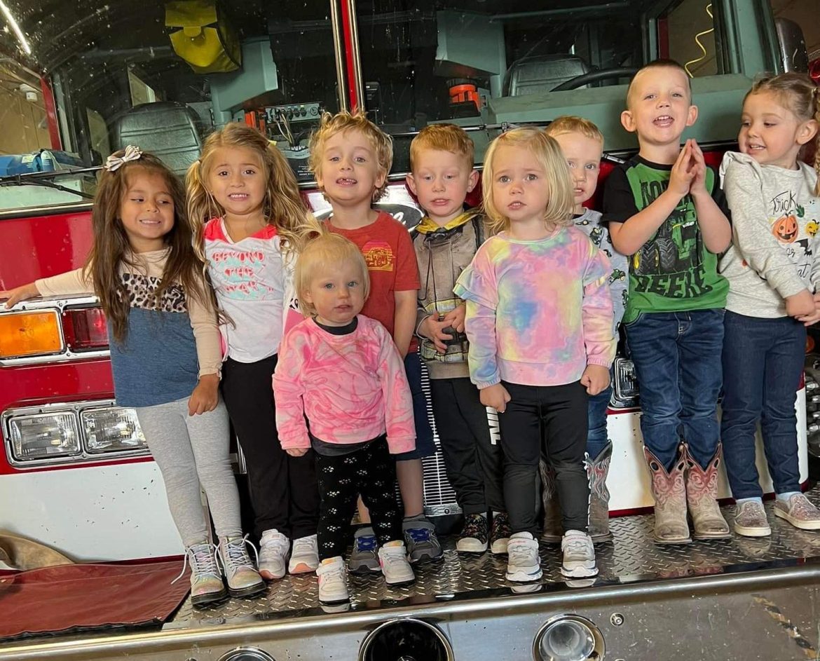 Preschool, Daycare kids take Fire Truck Ride!