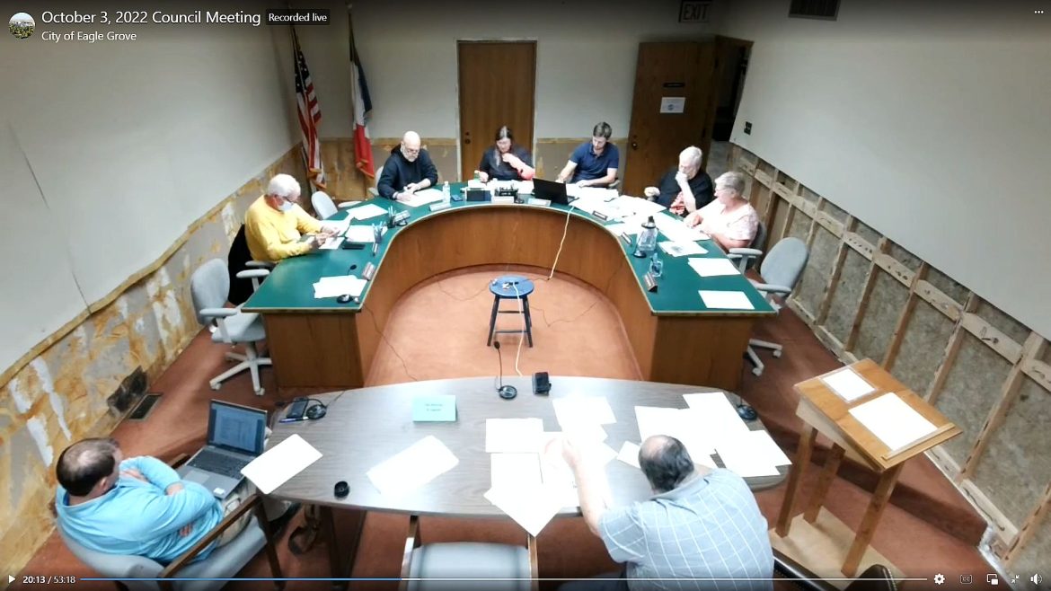 Council adds microphones, pays bills, discusses EMS investigation, and Beggar’s Night