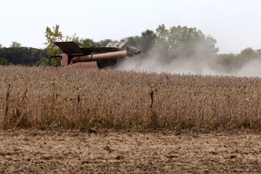 Corn and soybean harvests are ahead of five-year average