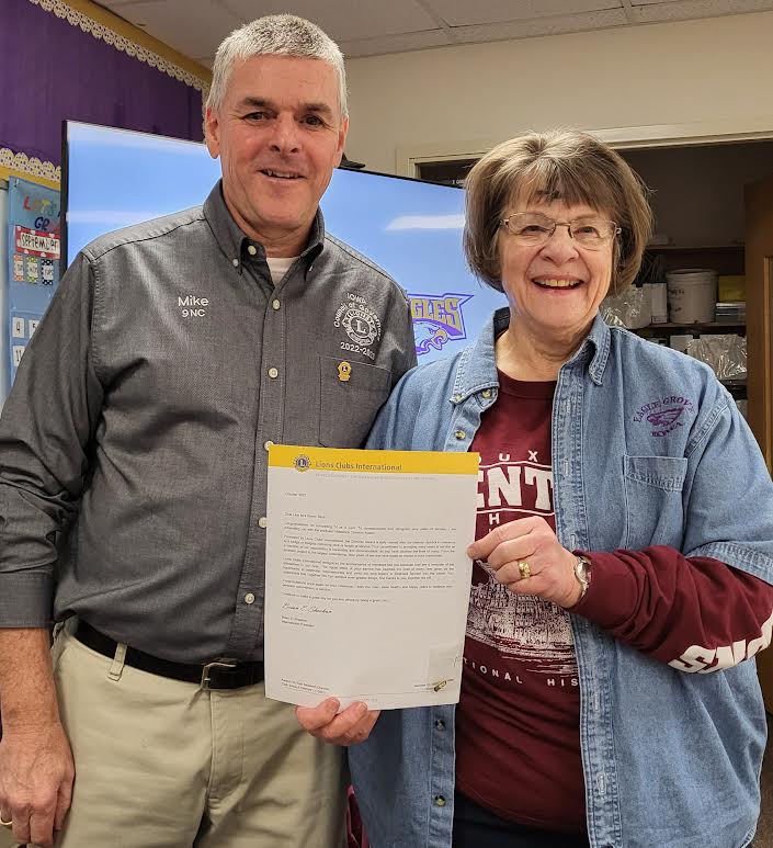 Strub recognized for 10 years of service