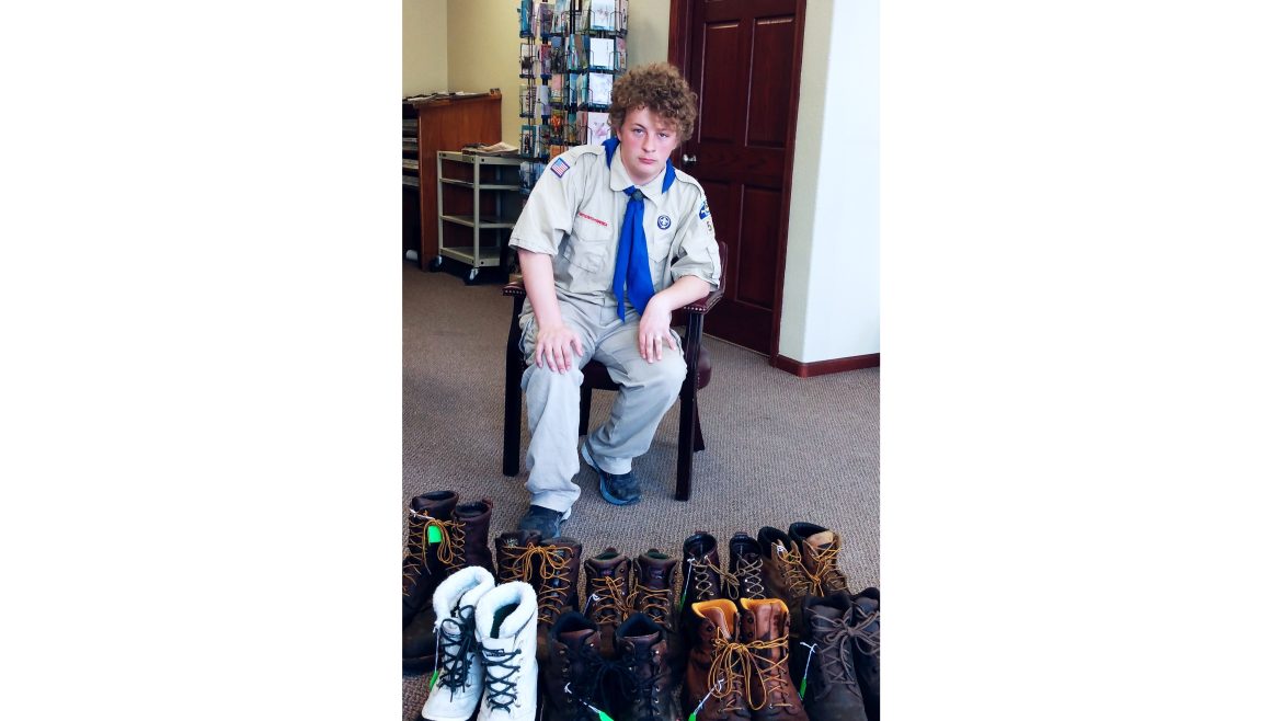 Putting work boots back to work – one local scout’s selfless service project