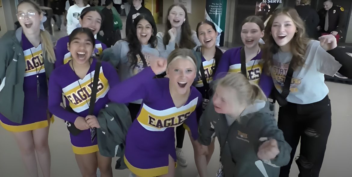 Darci Anderson, Eagle Grove Cheerleaders featured in WHO13 segment