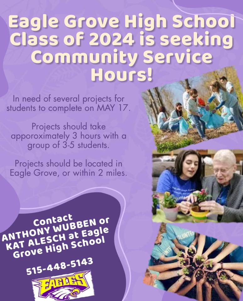 EGHS Seniors Seek Community Service Projects