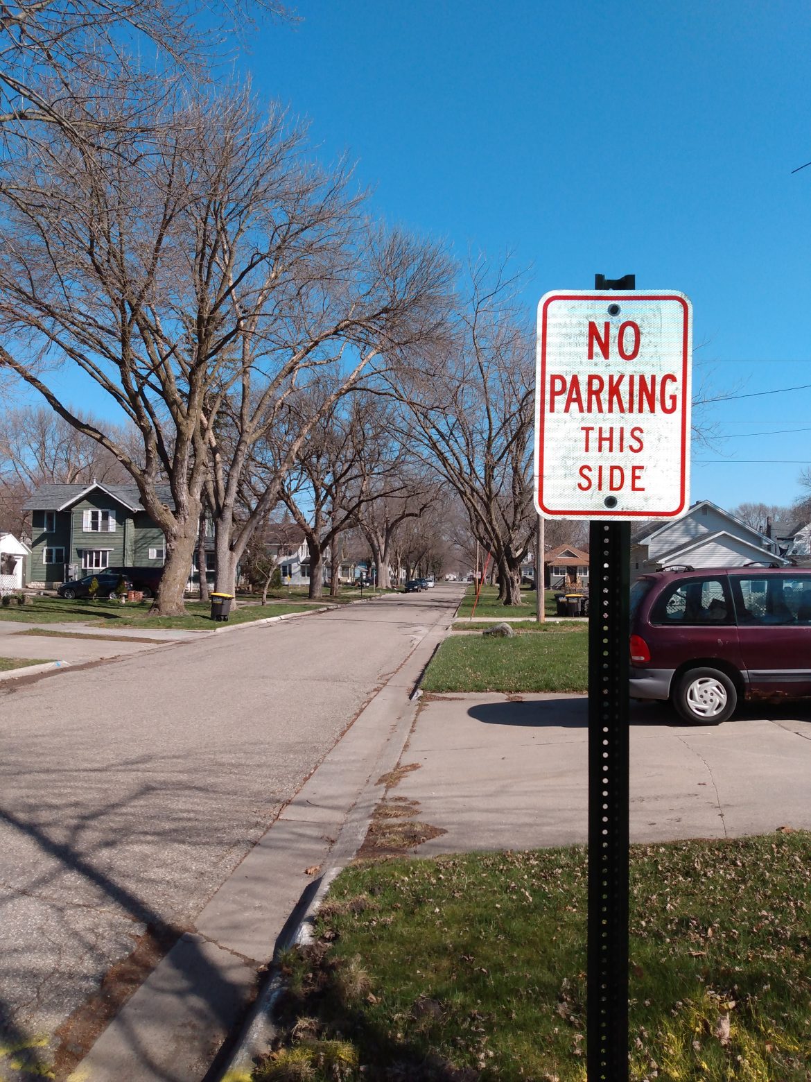 No Parking Signs Go Up