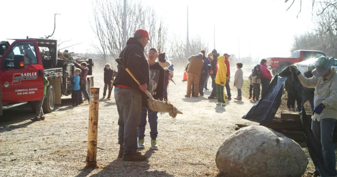 Scouts from Across North Iowa Converge on Eagle Grove for Trail Cleanup and Campout