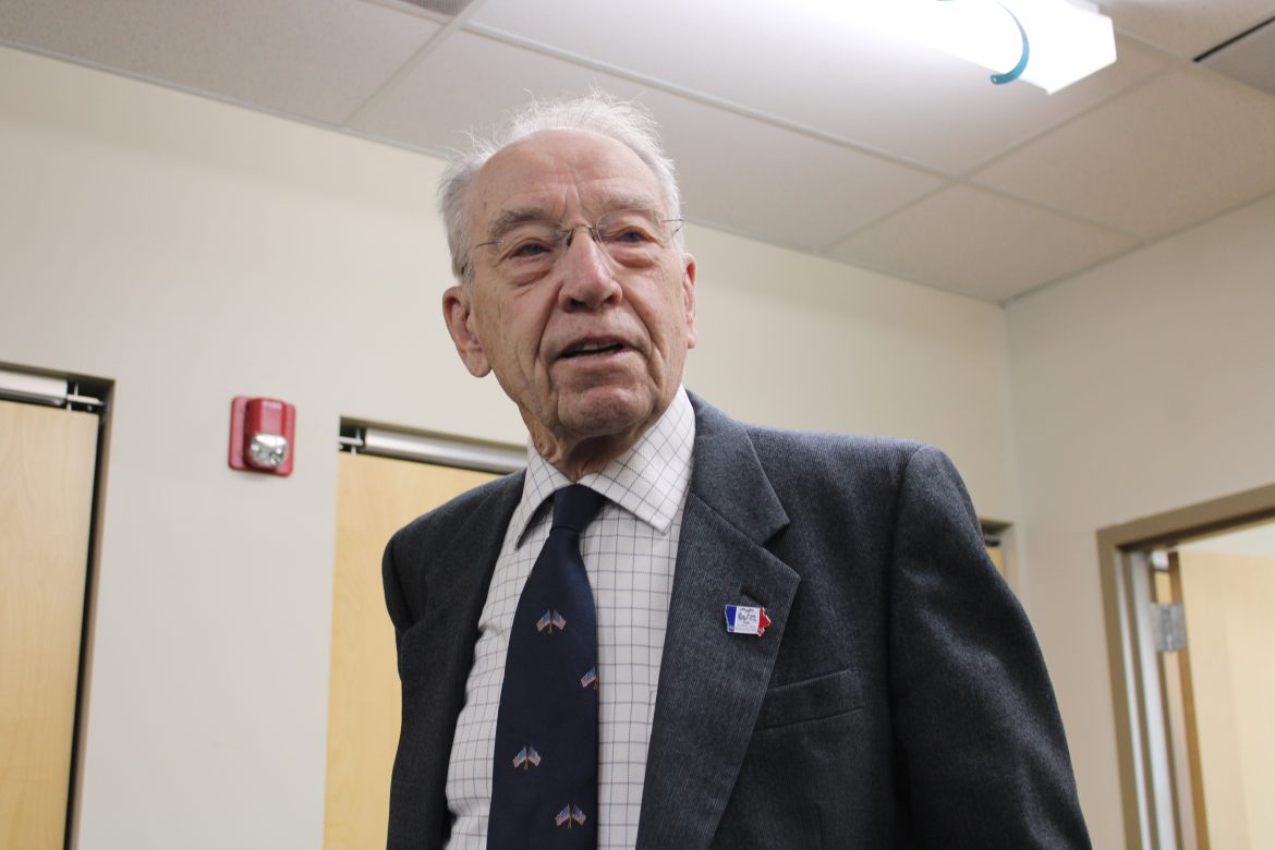 Grassley Pressed on Tariffs, Mass Firings, Due Process During Hospital Q&A