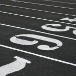 aerial view photography of number on ground