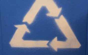 blue and white letter m