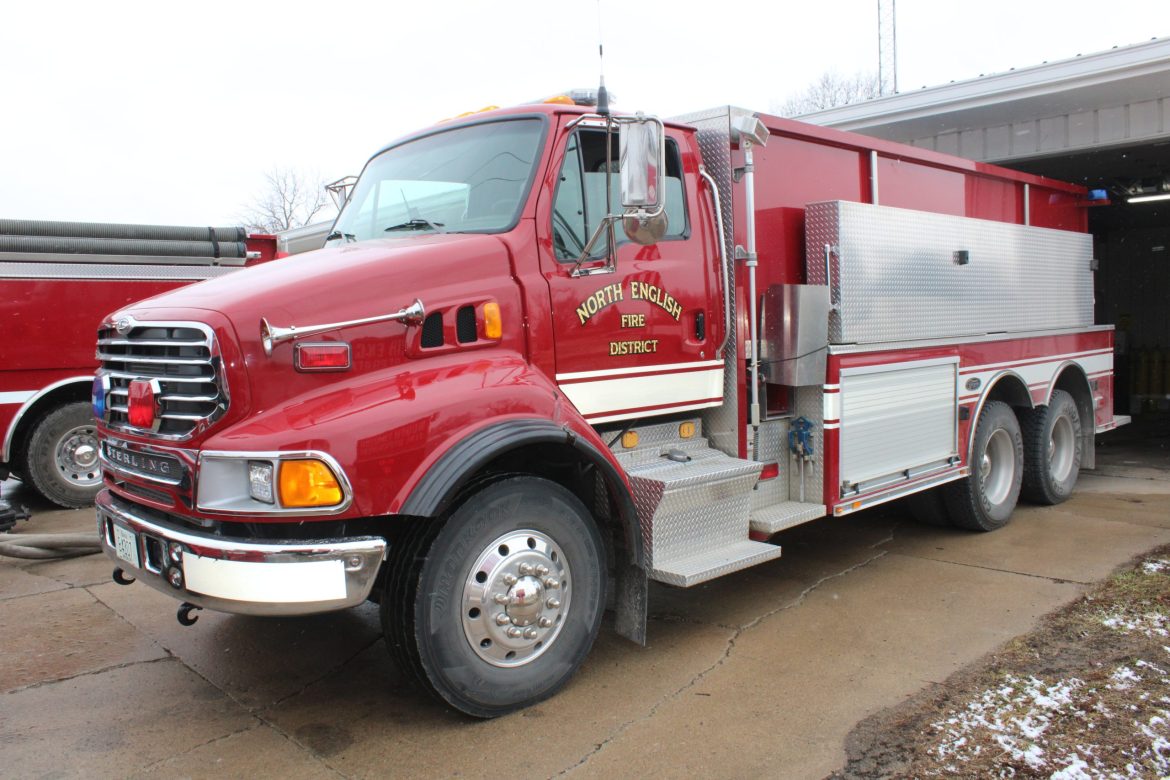North English Fire Department Receives New Tanker Truck