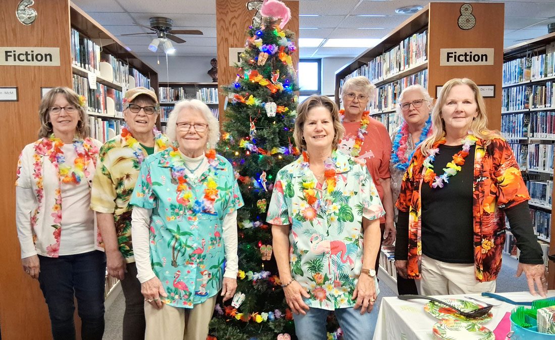 Tropical Christmas at the Forest City Public Library