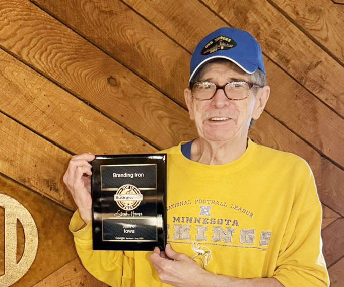 Branding Iron among top 10 steak houses in Iowa