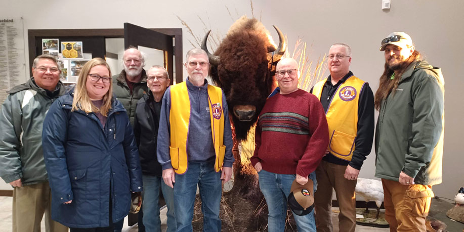 Thompson Lions donate toward nature center flag pole