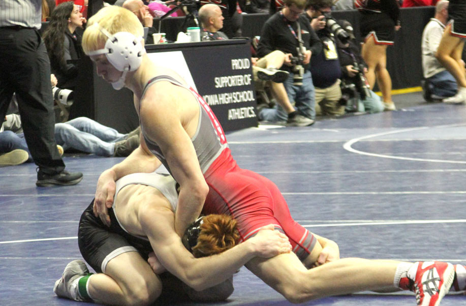 Frascht competes in first State Wrestling Tournament