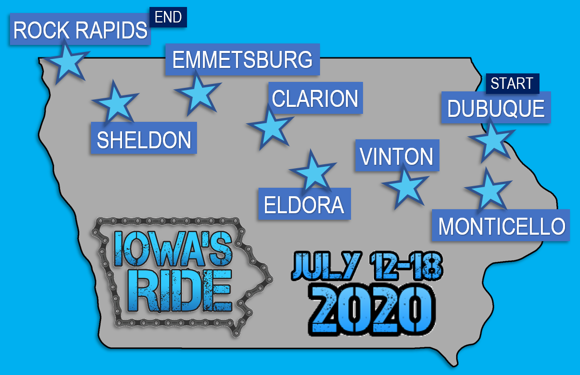 Clarion named overnight stop for new Iowa’s Ride bike ride