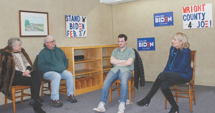 “Three good reasons”- Dr. Jill Biden speaks to area voters about caucusing for her husband, Joe