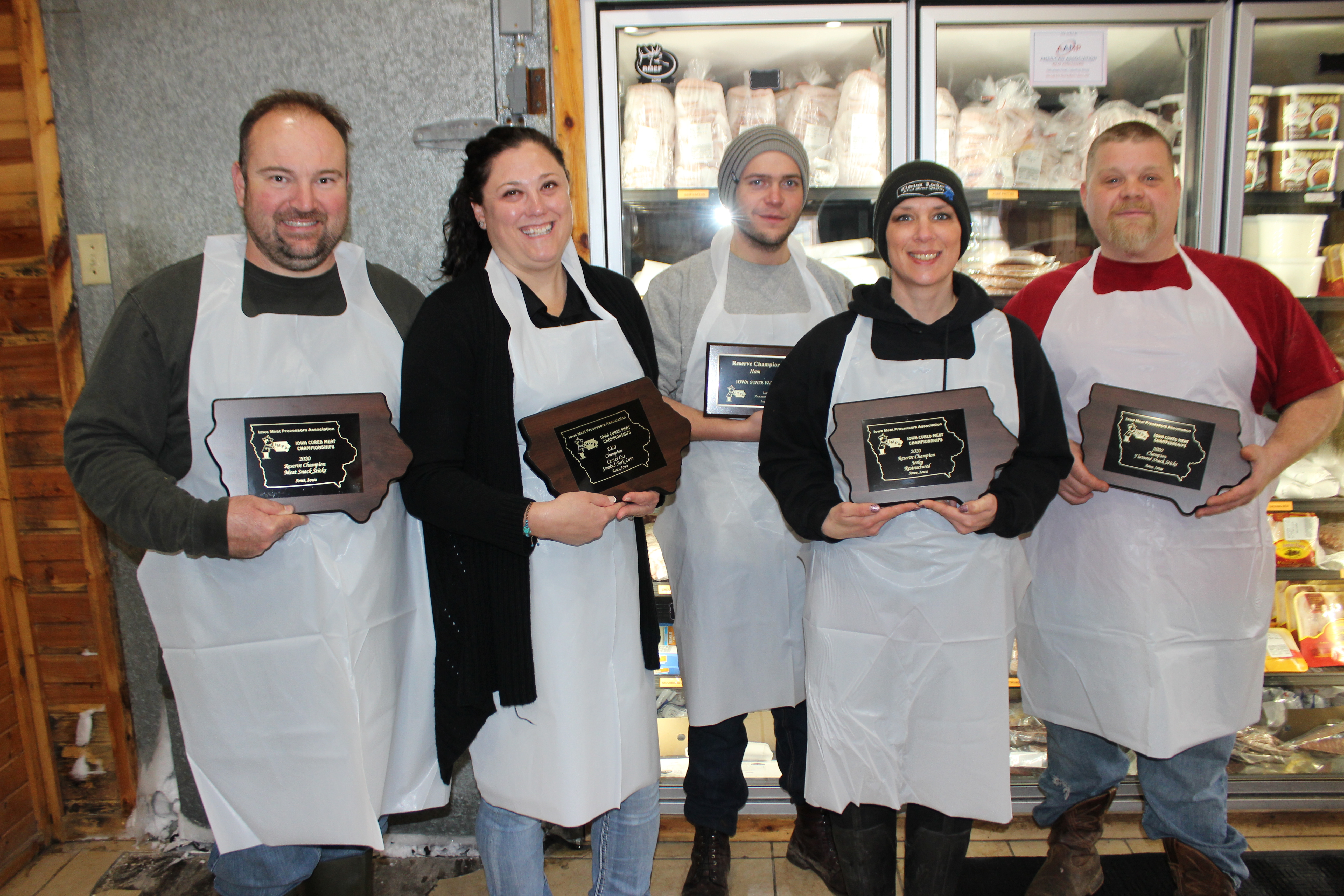 Local locker brings home the bacon with four awards at state meat convention