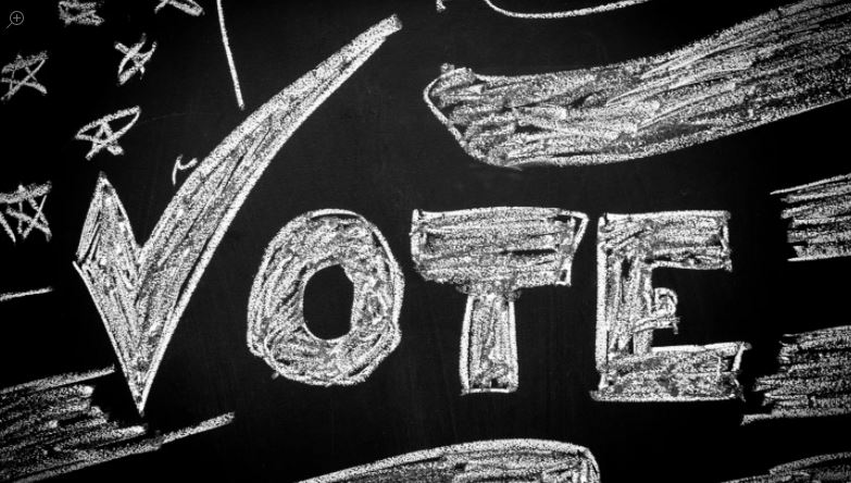 #ChalkTheVote- Chalk art intended to inspire others to vote