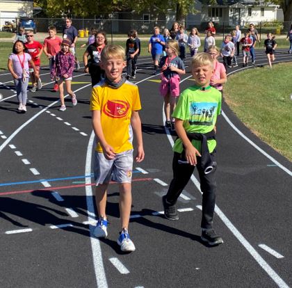 Clarion and CGD school walk their way to health last week