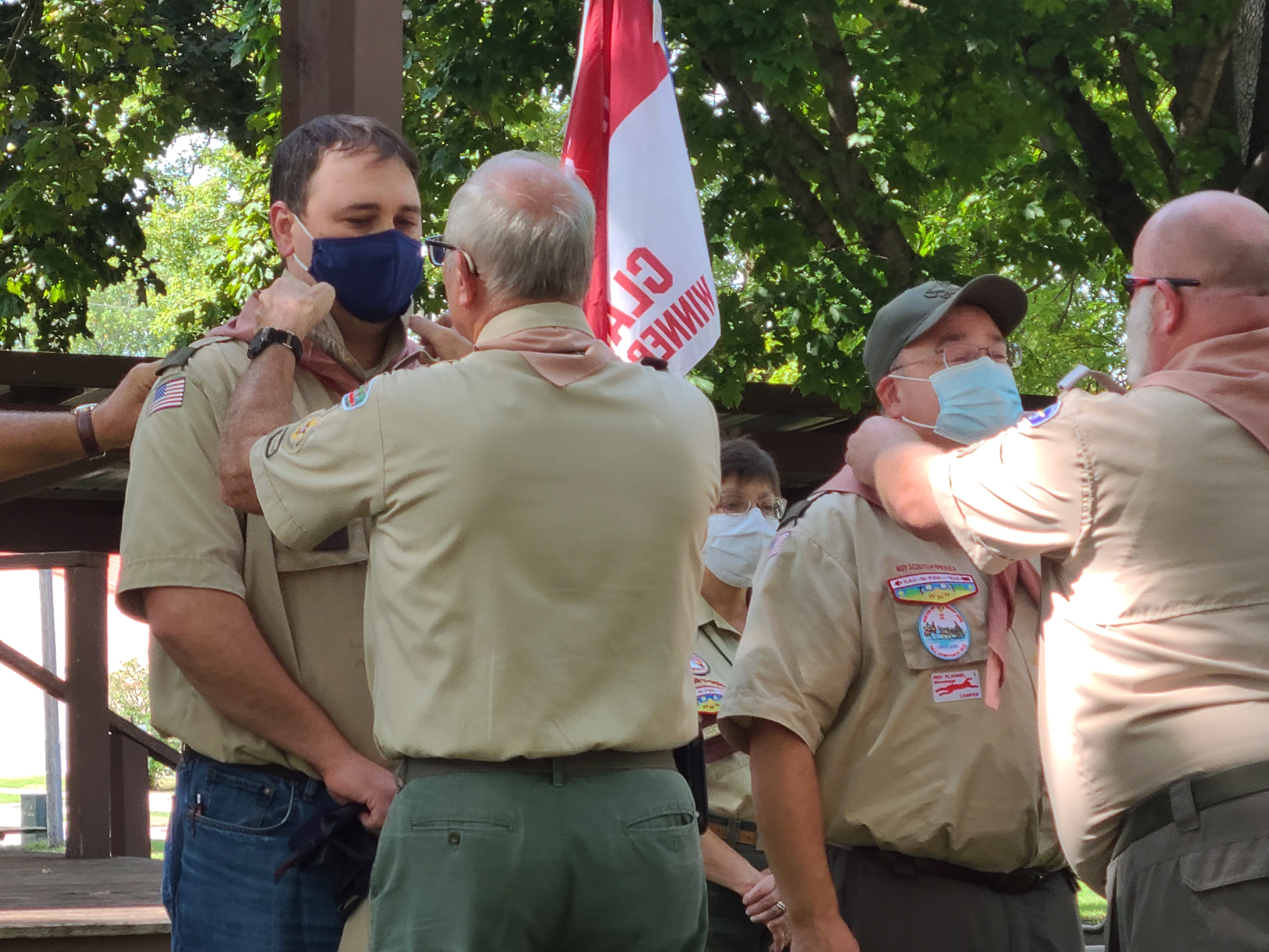 Local scout leaders earn leadership badge