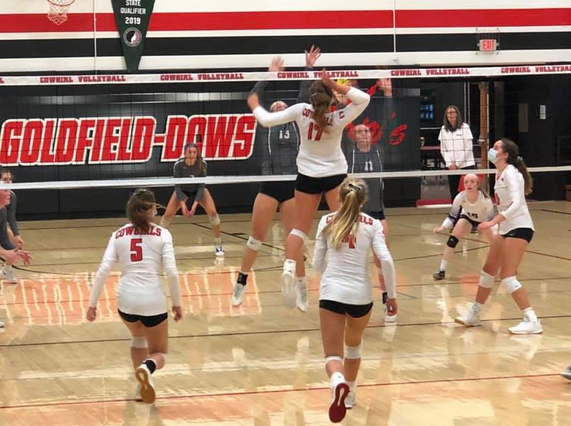 Cowgirls volleyball one win from return to State