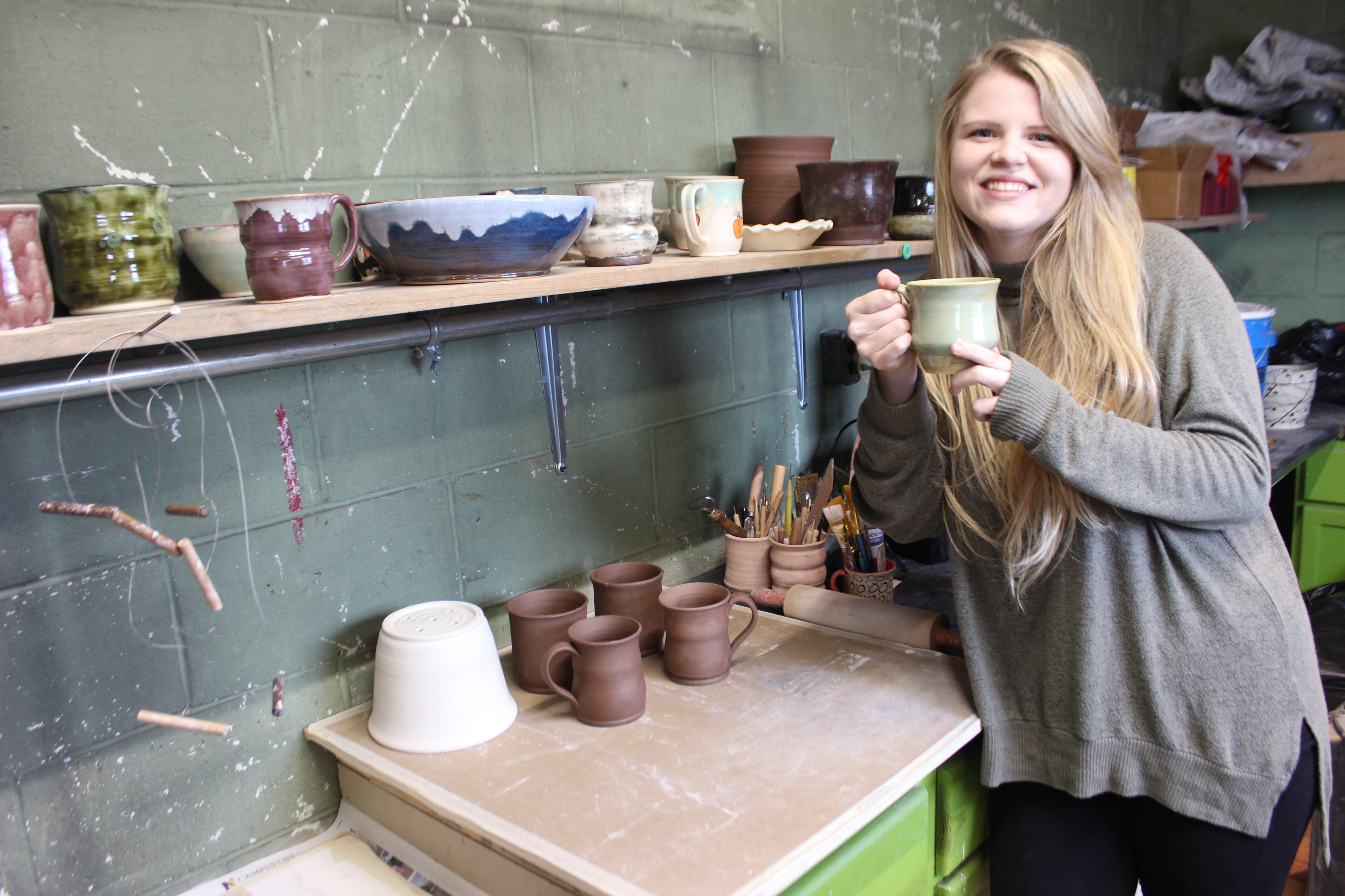 Local ceramics artist just getting started- Mikayla Hennigar has a passion for art