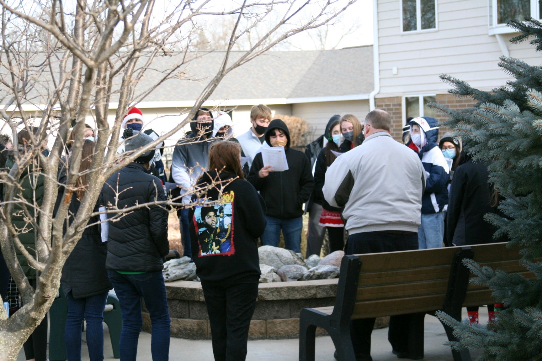 CGD High School Chorus finds ways to reach the elderly