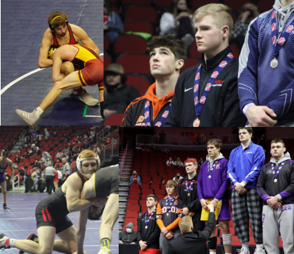 Three Cowboys make medal stand at state wrestling