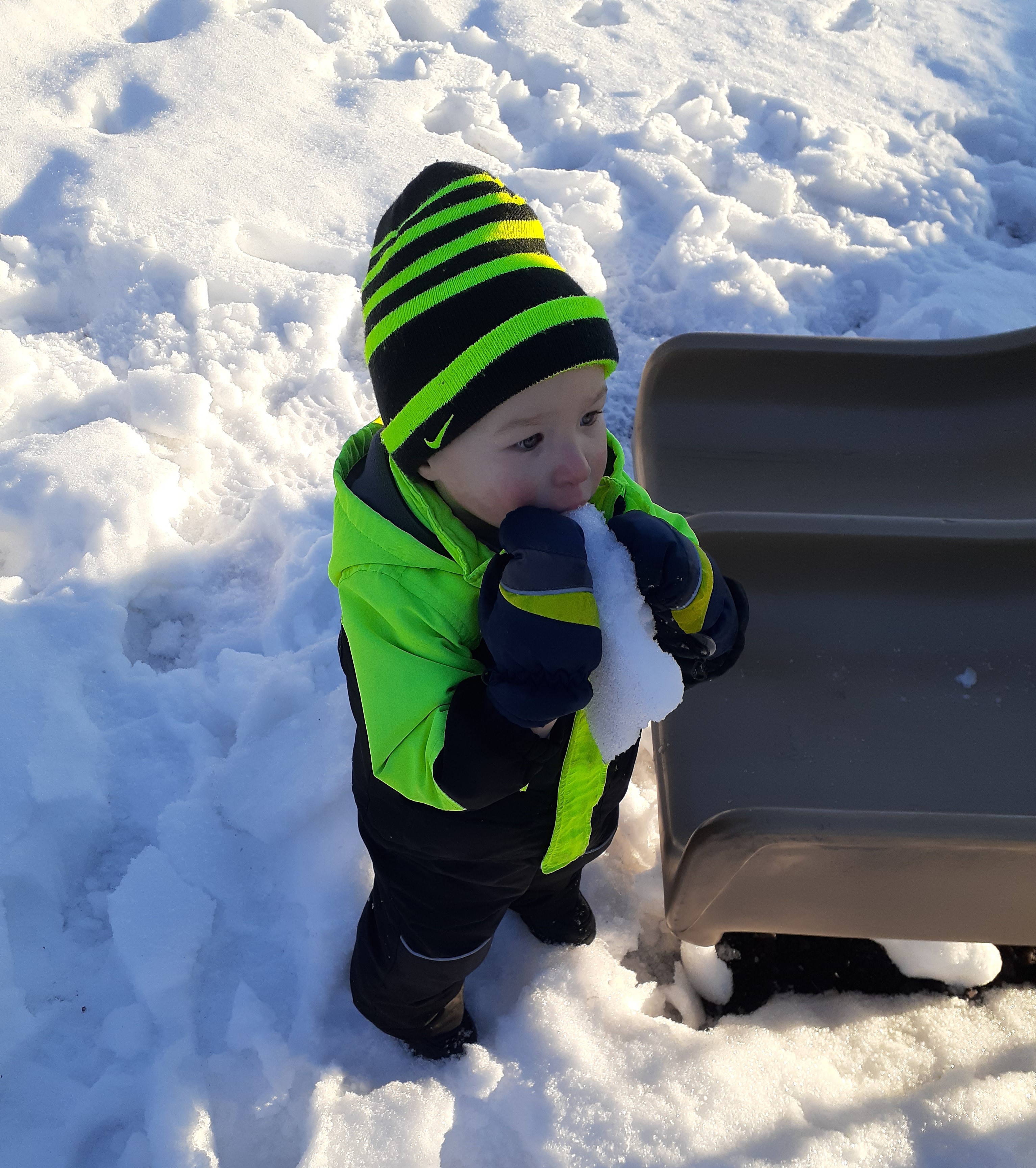 Between the Headlines- The simple joy of eating snow