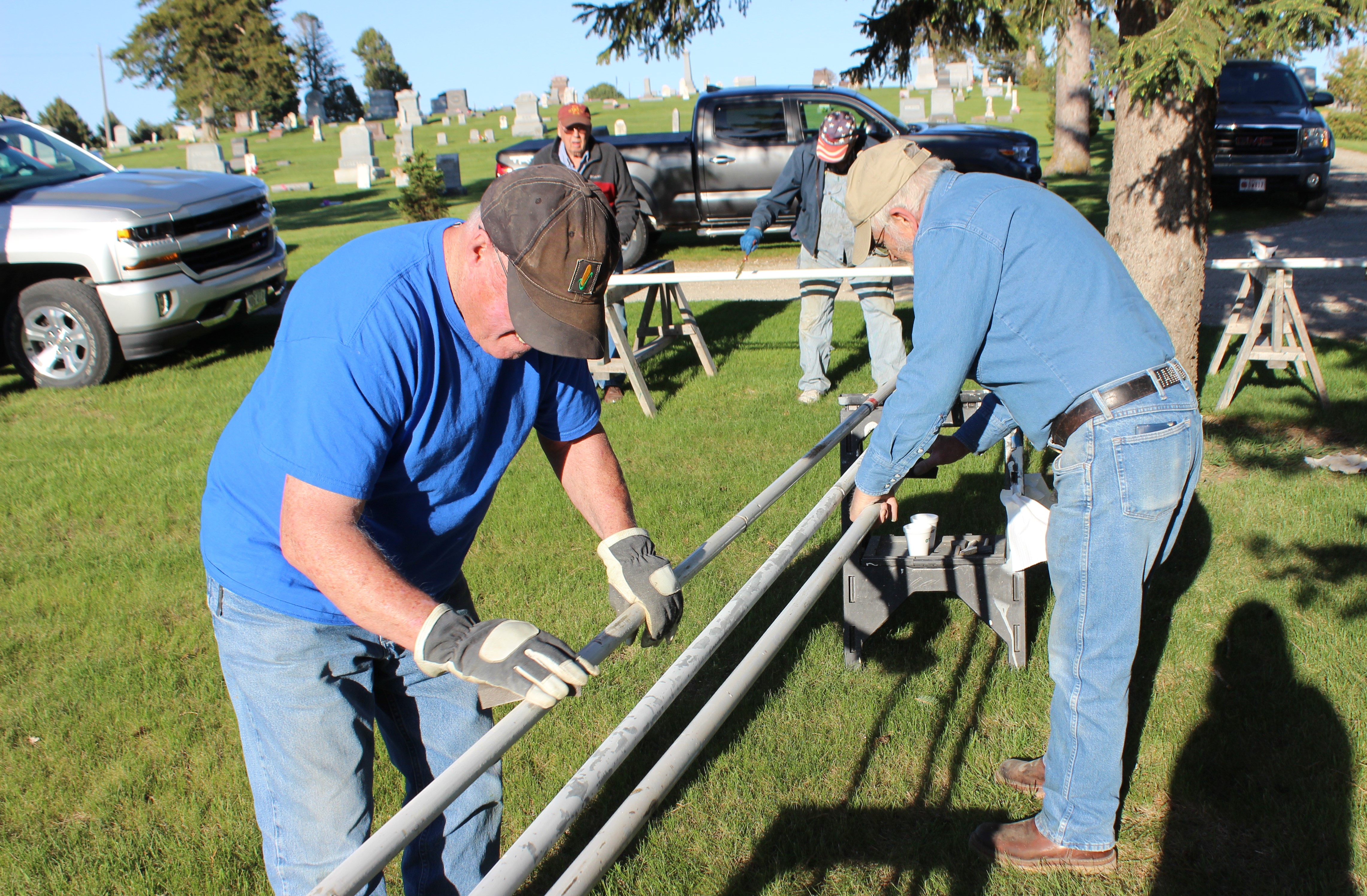 Local American Legion prepares Avenue of Flags