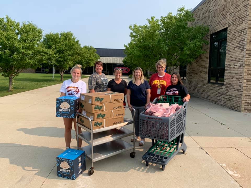 CGD School District and Dows Food pantry receive pork loins