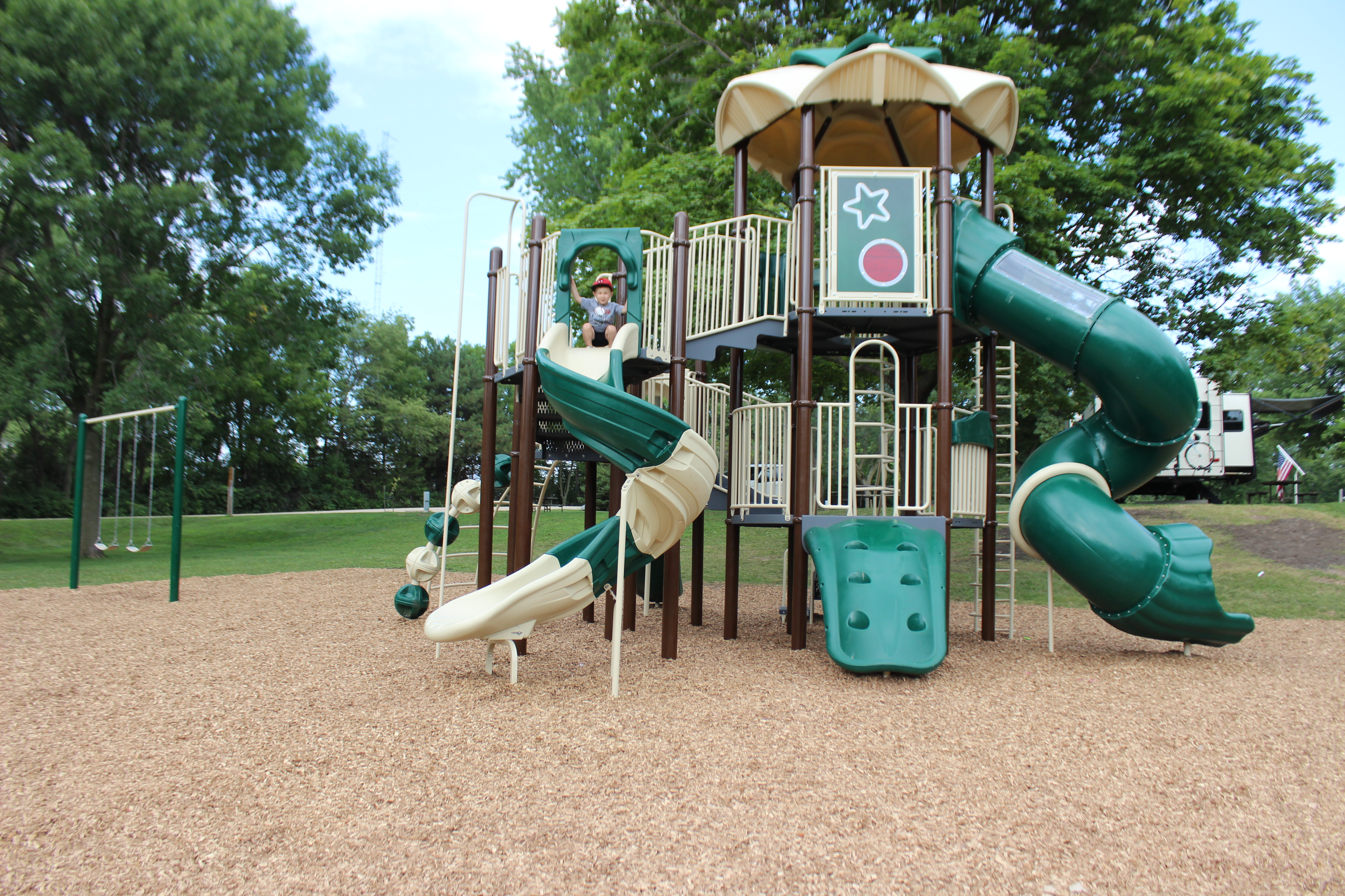 New playground equipment at Lake Cornelia