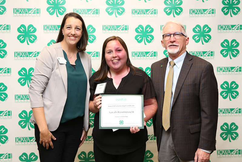 Sarah Rasmussen awarded Career 4-H Scholarship from Iowa 4-H Foundation