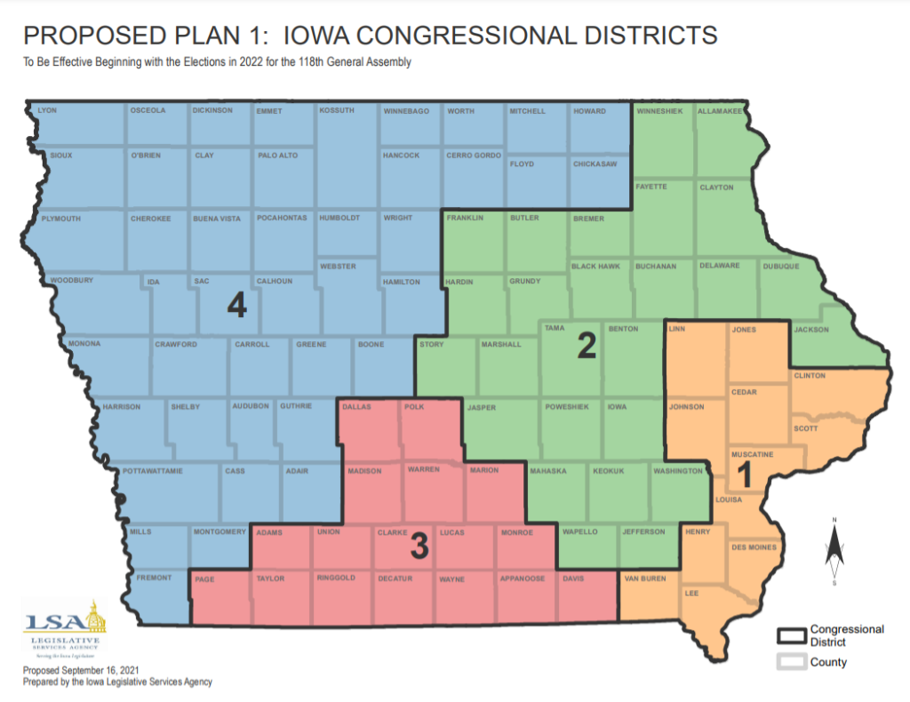 Proposed redistricting maps reshape Iowa’s political landscape