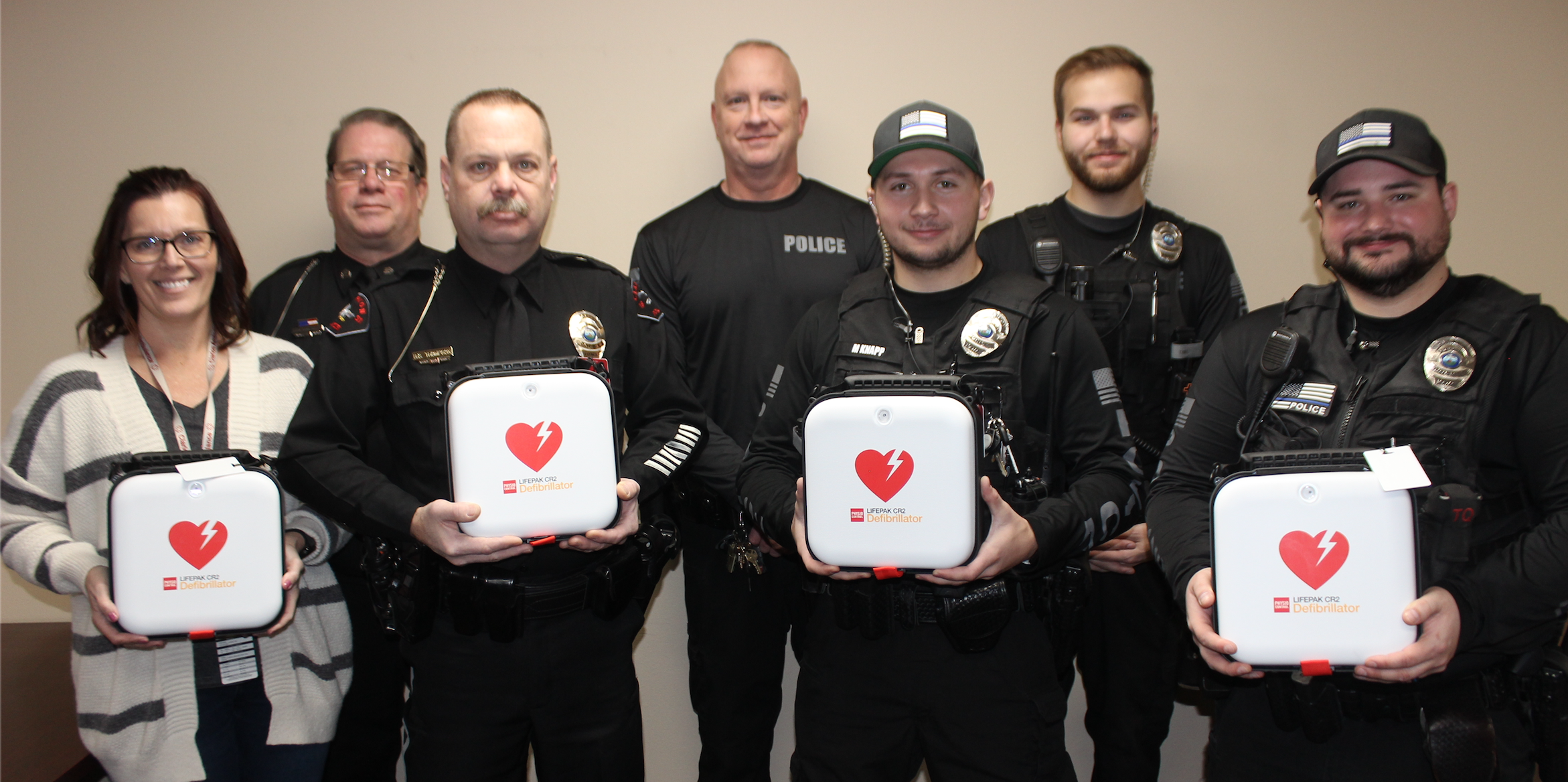 Clarion PD receives AEDs