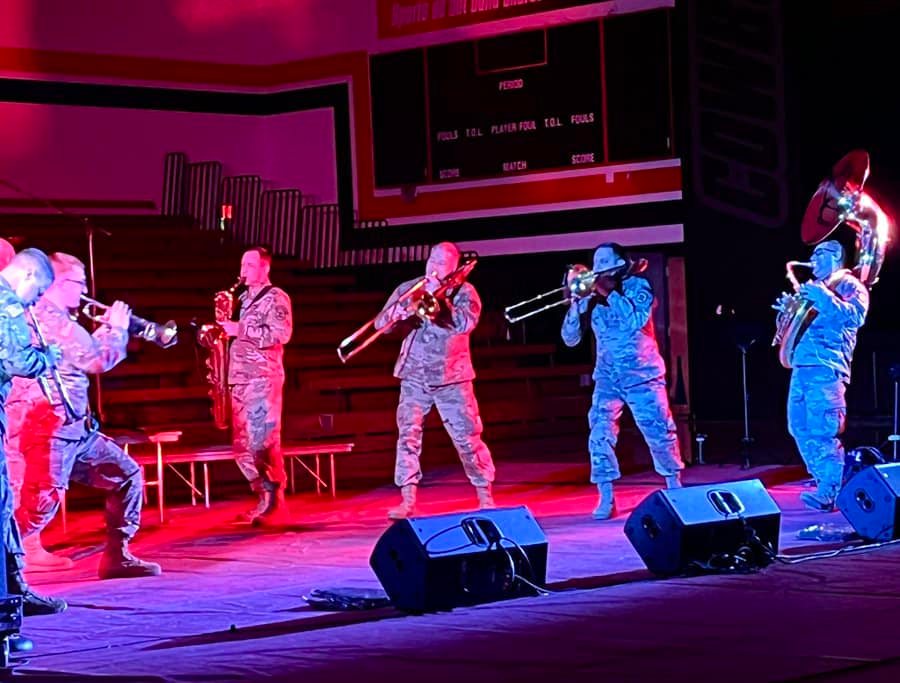 Army band ensemble rocks CGD High School