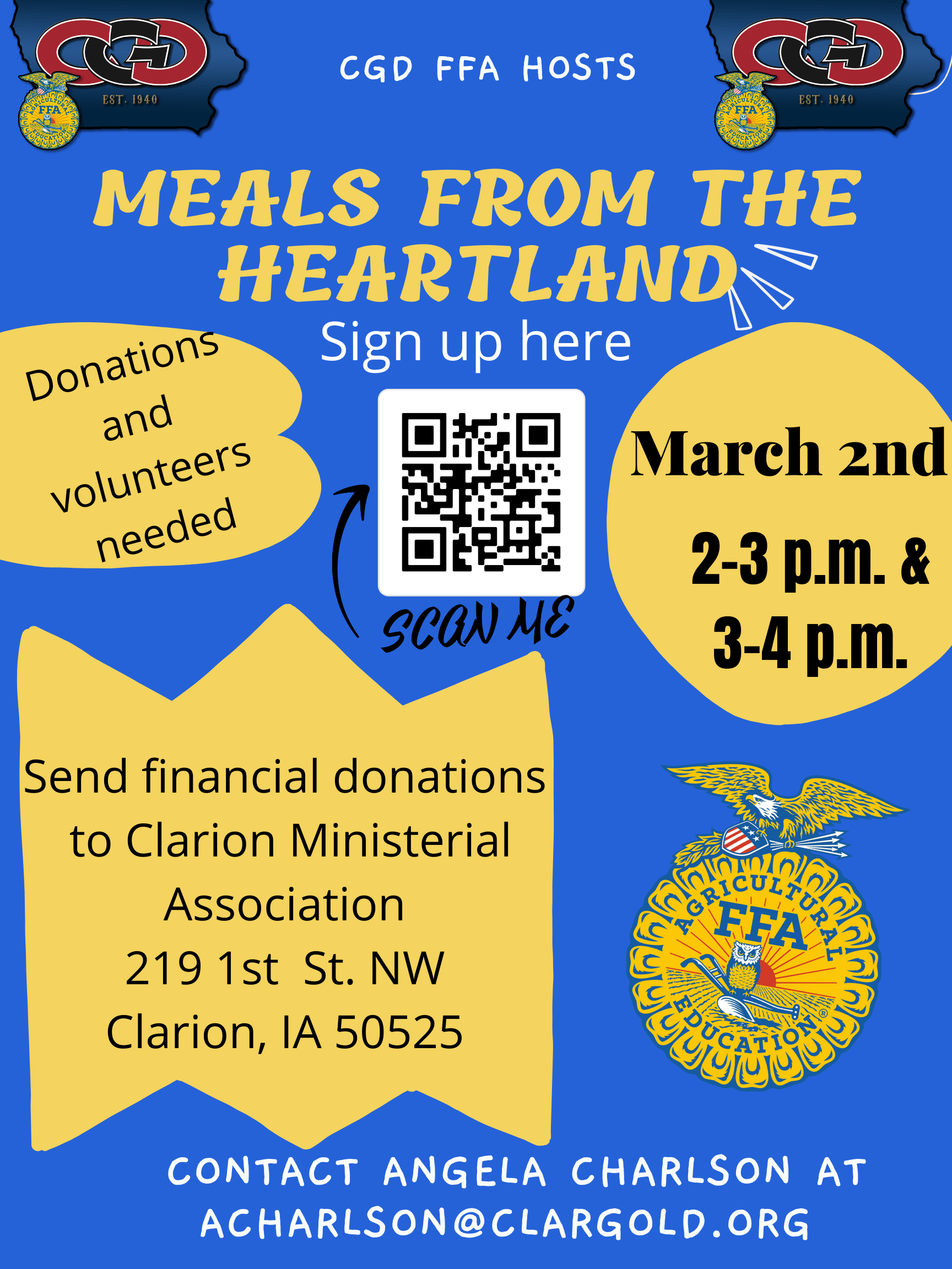 Local FFA Chapter to host meal packaging event